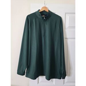 Hart Schaffner Marx Mens Long Sleeve Luxury Performance 1/4 Zip Houndstooth $125